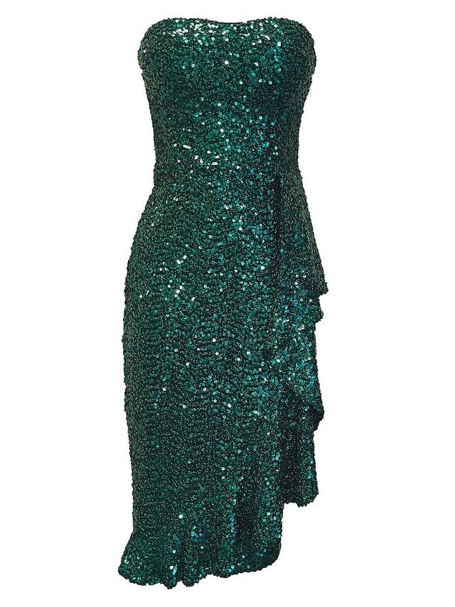 Dress the Population Alexis Sequin Strapless Sheath Dress Product Image