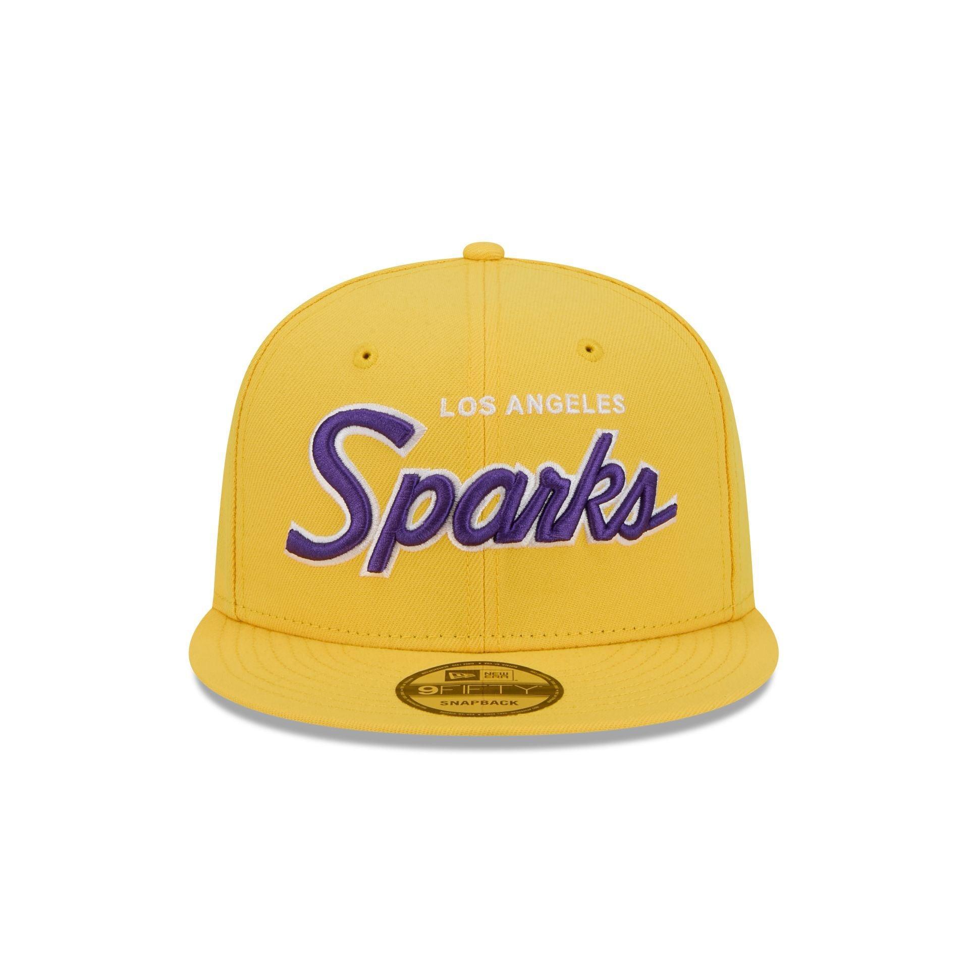 Los Angeles Sparks Script 9FIFTY Snapback Hat Male Product Image