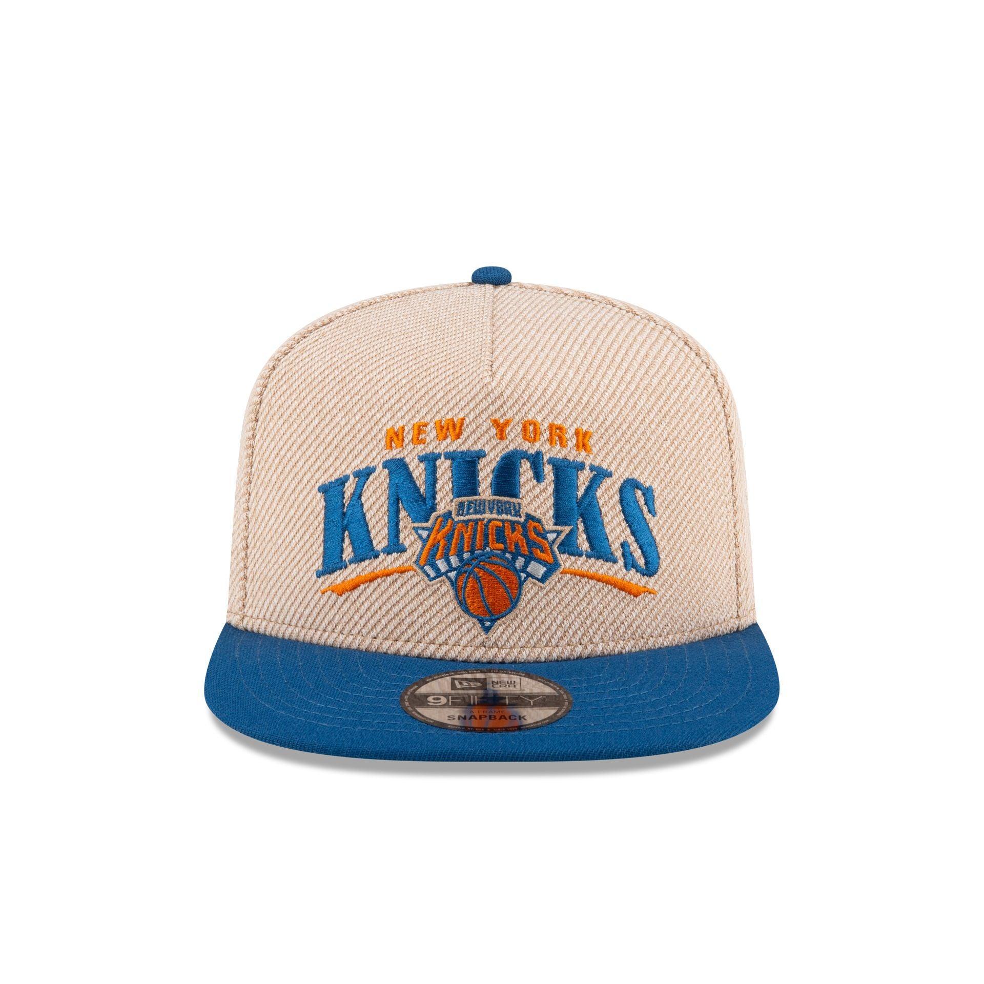 New York Knicks Terry Heather 9FIFTY A-Frame Snapback Hat Male Product Image