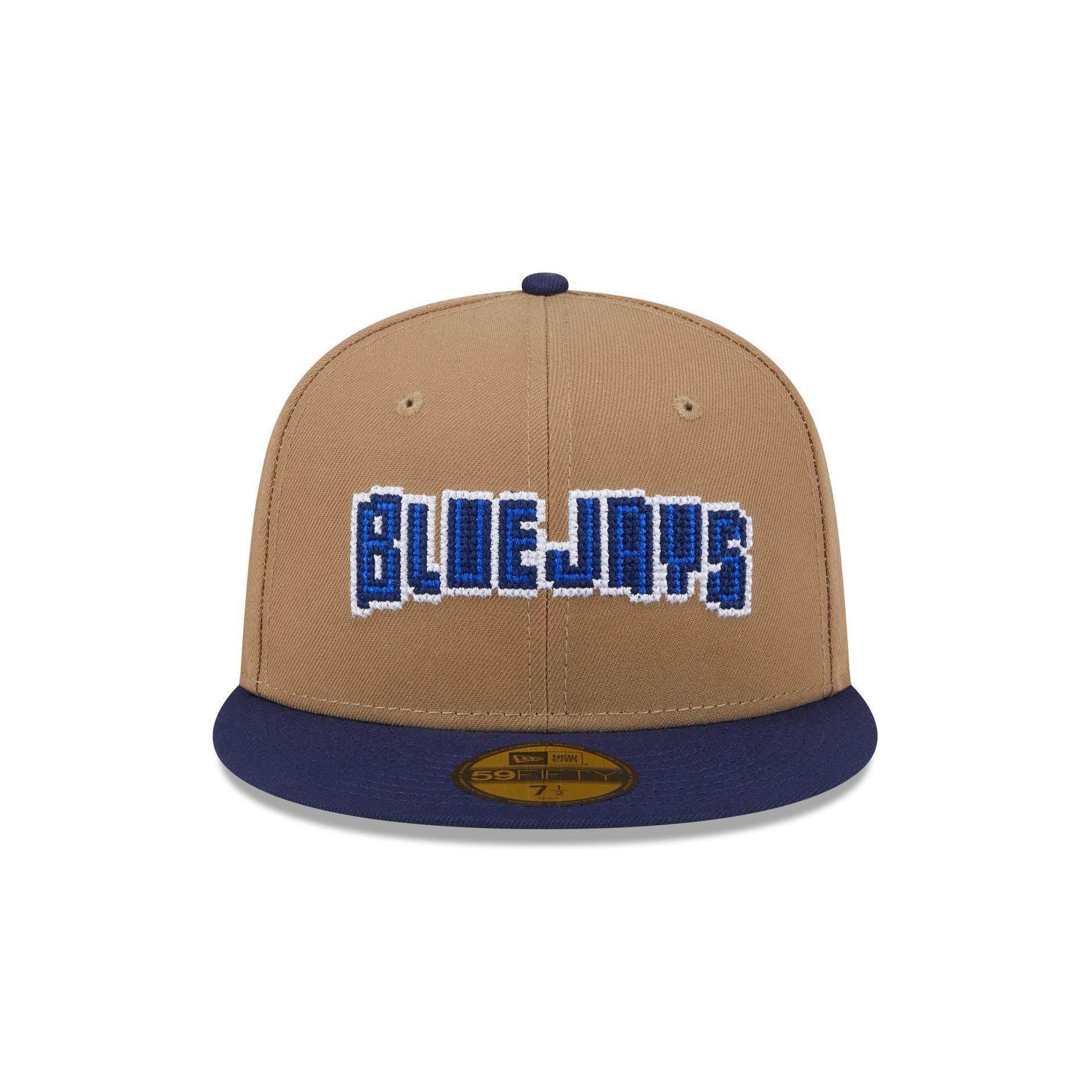 Toronto Blue Jays Classic 8-Bit Wordmark 59FIFTY Fitted Hat Male Product Image