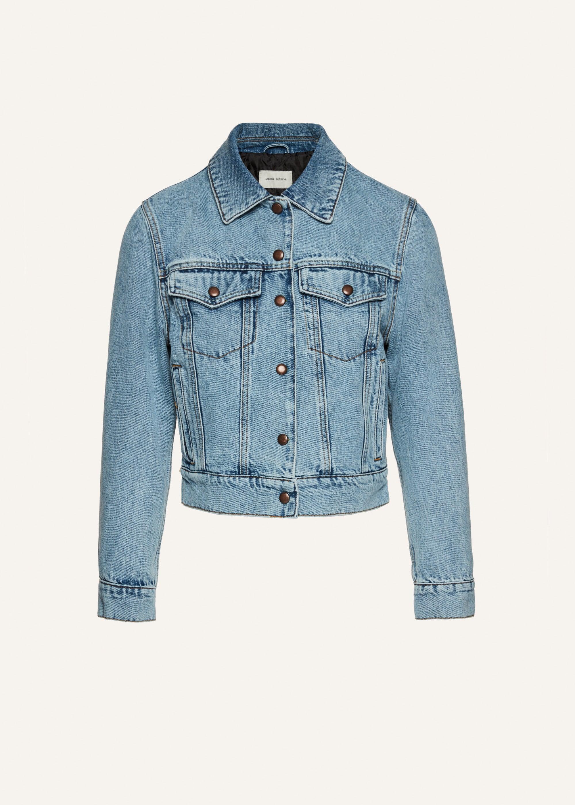 Denim jacket in faded blue Product Image