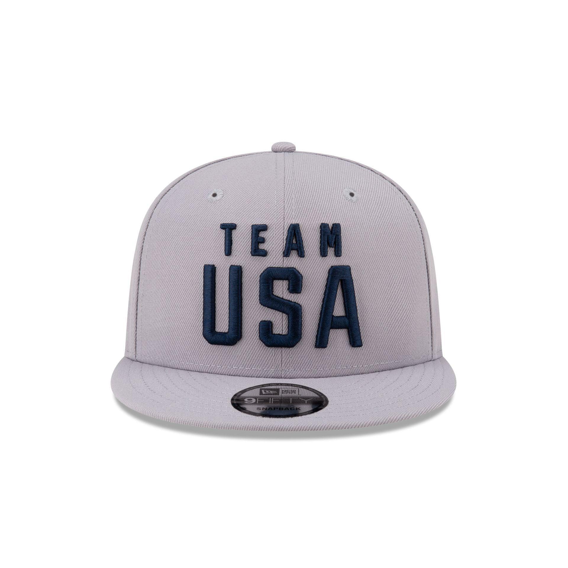 Team USA Volleyball Gray 9FIFTY Snapback Hat Male Product Image