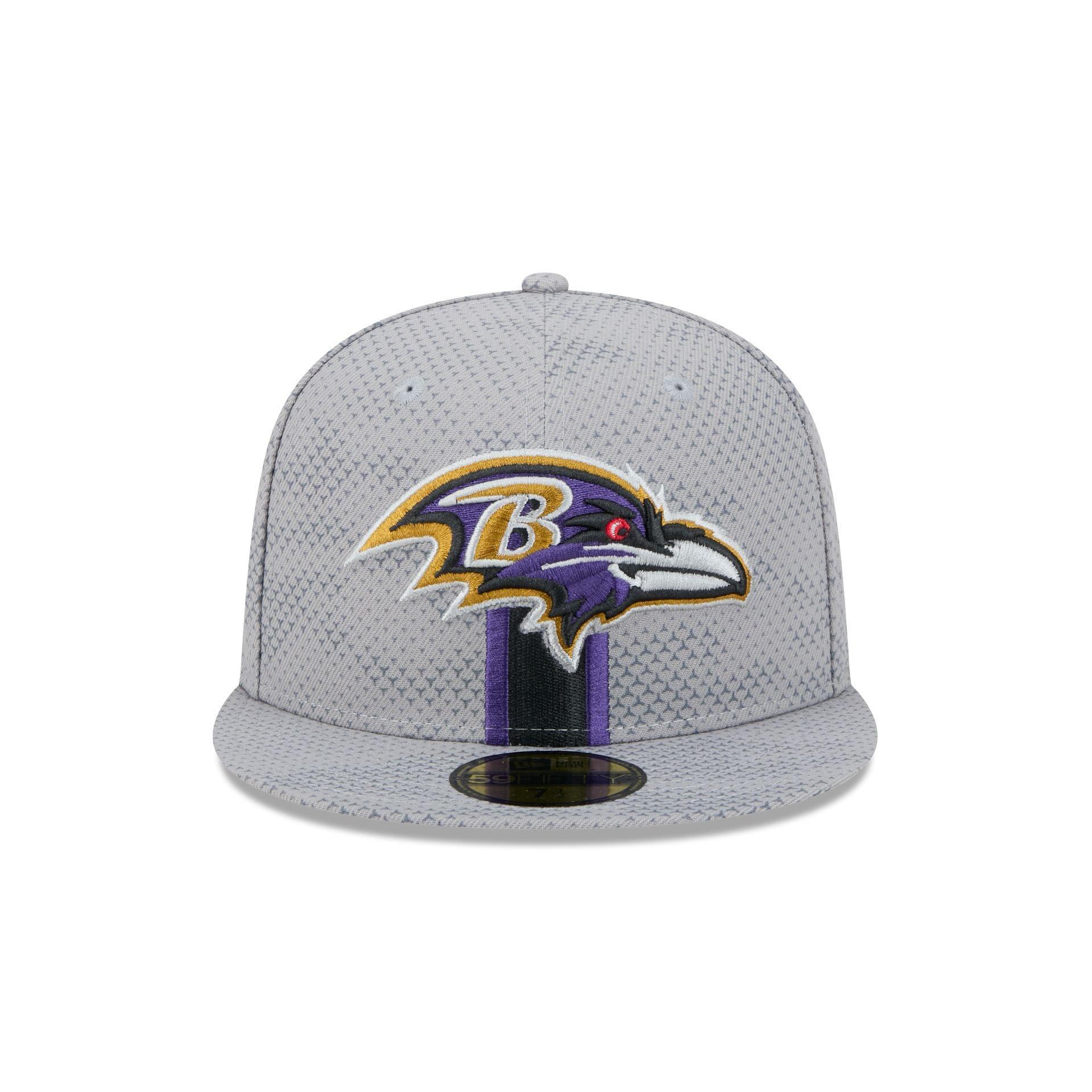 Baltimore Ravens 2024 Sideline Gray 59FIFTY Fitted Hat Male Product Image