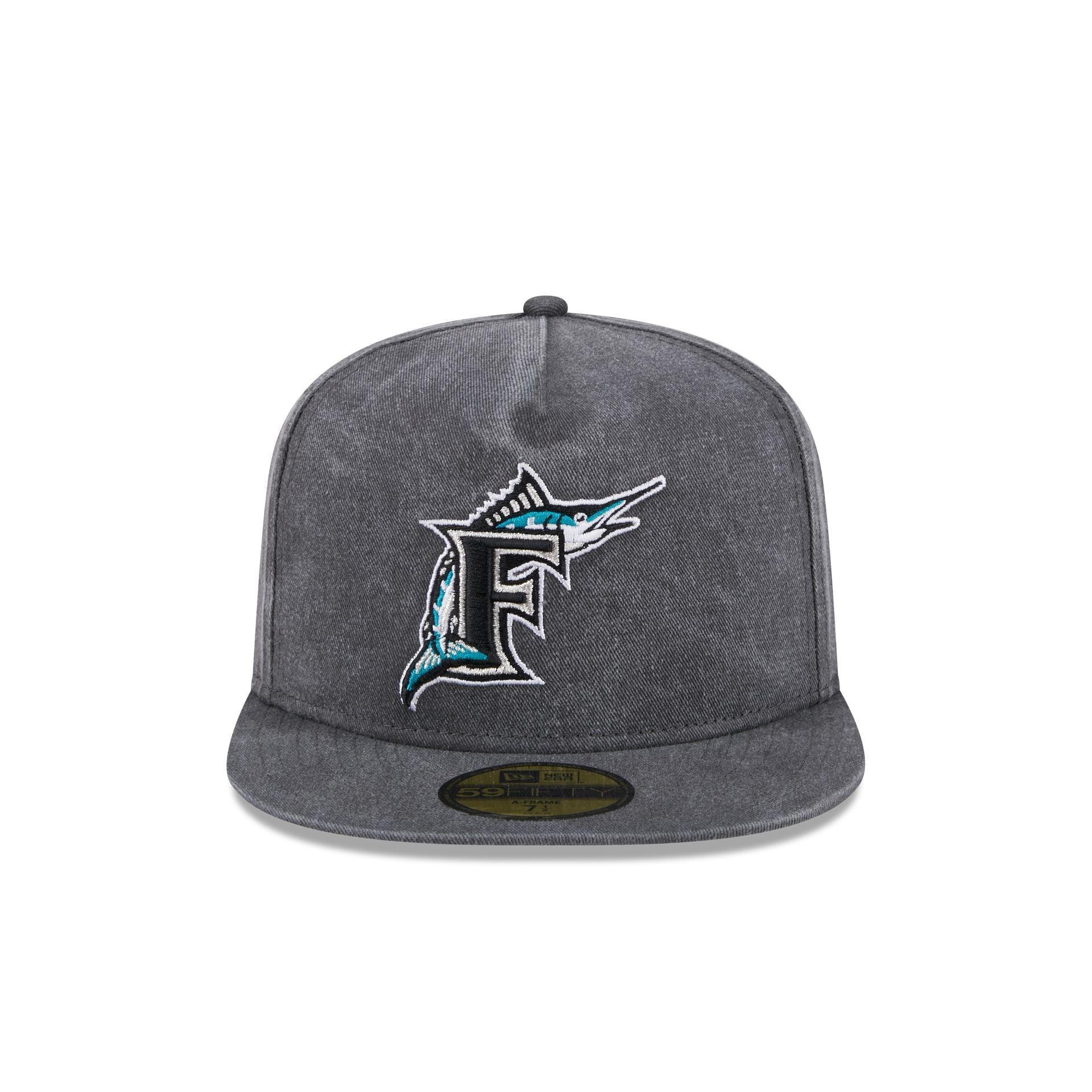 Miami Marlins Pigment Dye 59FIFTY A-Frame Fitted Hat Male Product Image