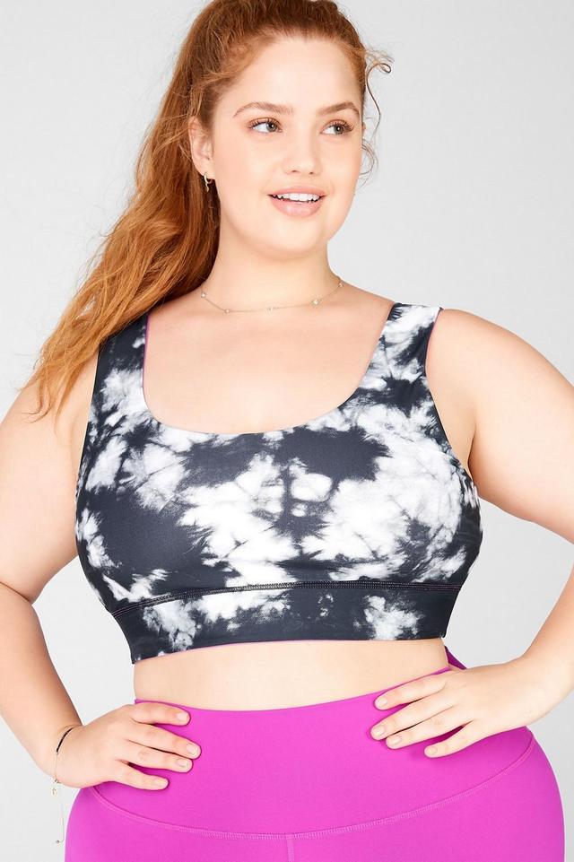 Fabletics Harlow Reversible Medium Impact Sports Bra Womens Fiesta/Static Size XXS Product Image