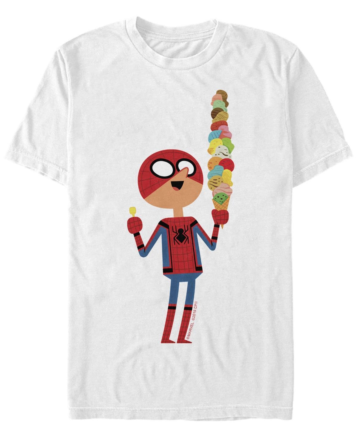 Marvel Mens Spider-Man Far From Home Ice Cream, Short Sleeve T-shirt Product Image