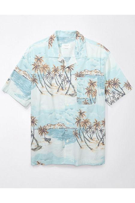 AE Tropical Button-Up Poolside Shirt Mens Product Image