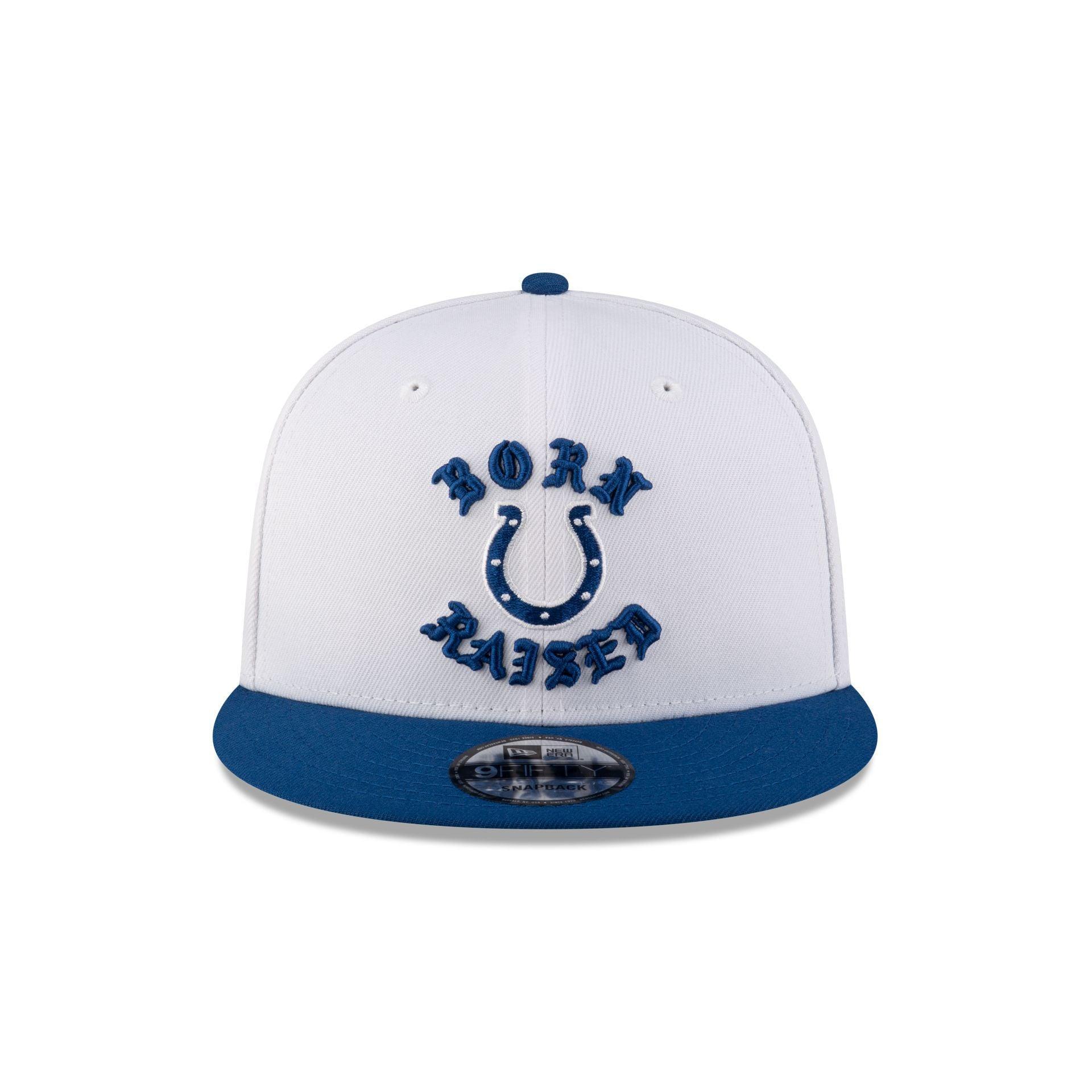 Born x Raised Indianapolis Colts White 9FIFTY Snapback Male Product Image