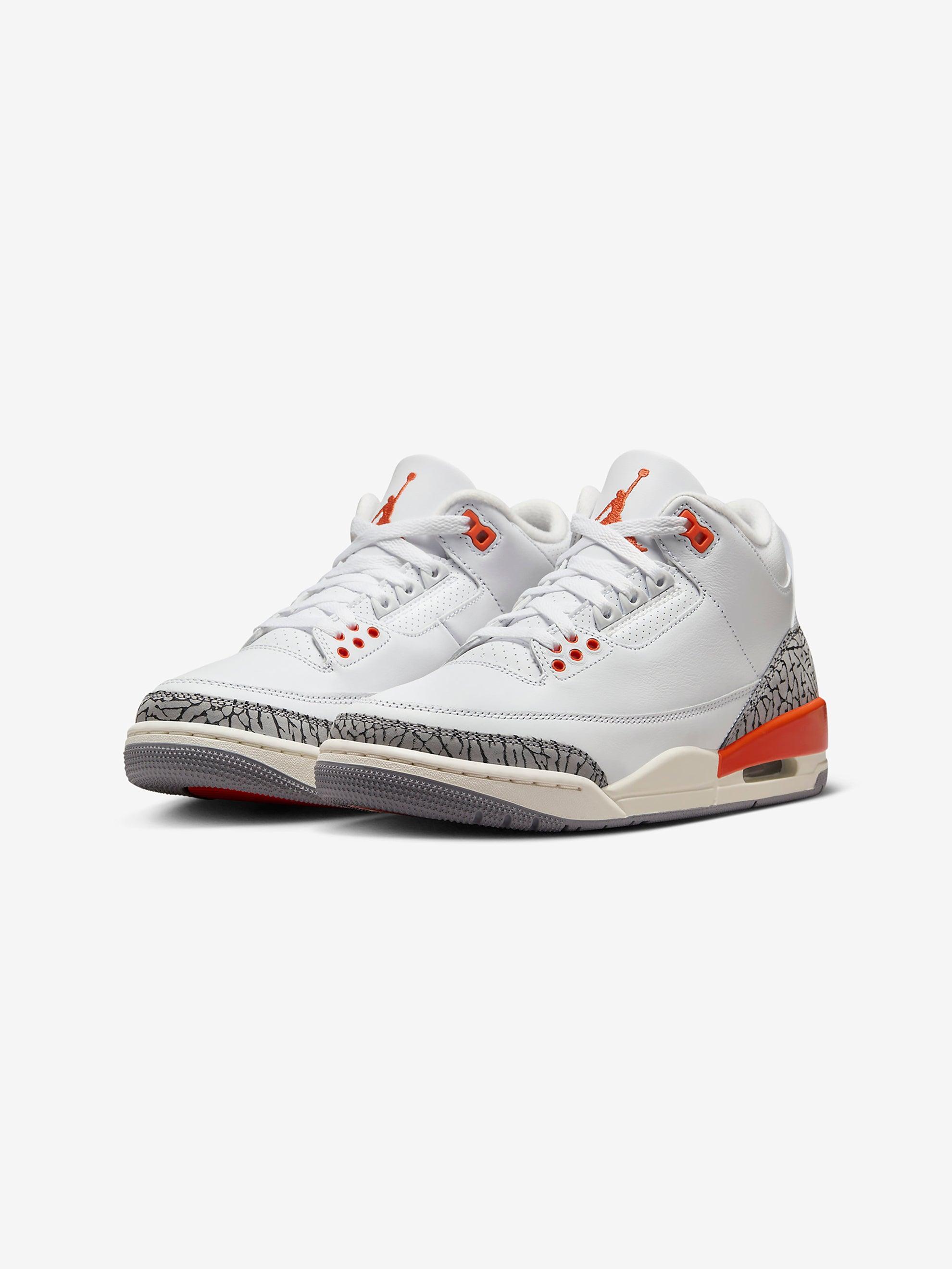 Women's Air Jordan 3 Retro (WHITE/COSMIC CLAY-SAIL-CEMENT GREY) Female Product Image