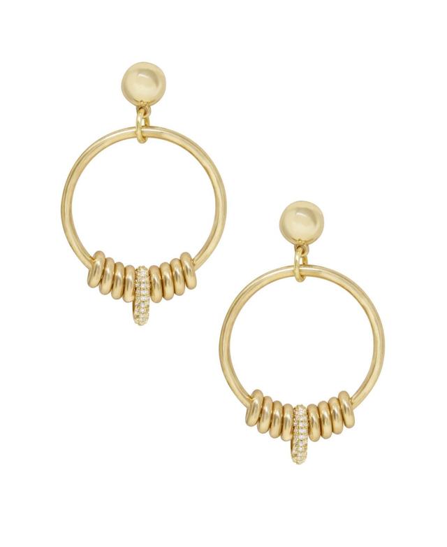 Ettika 18K Gold Multi-Ring Slider Womens Earrings Product Image