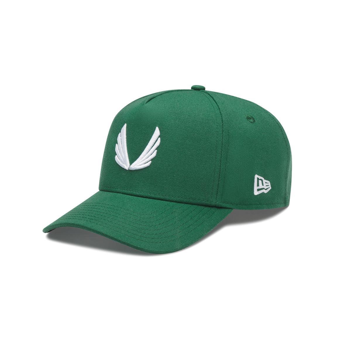 New Era 9Forty A-Frame Hat - Emerald Green/White Product Image