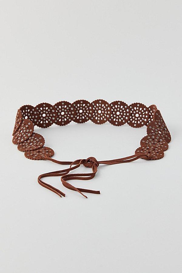 Urban Outfitters UO Studded Circle Suede Tie Belt Womens at Urban Outfitters Product Image