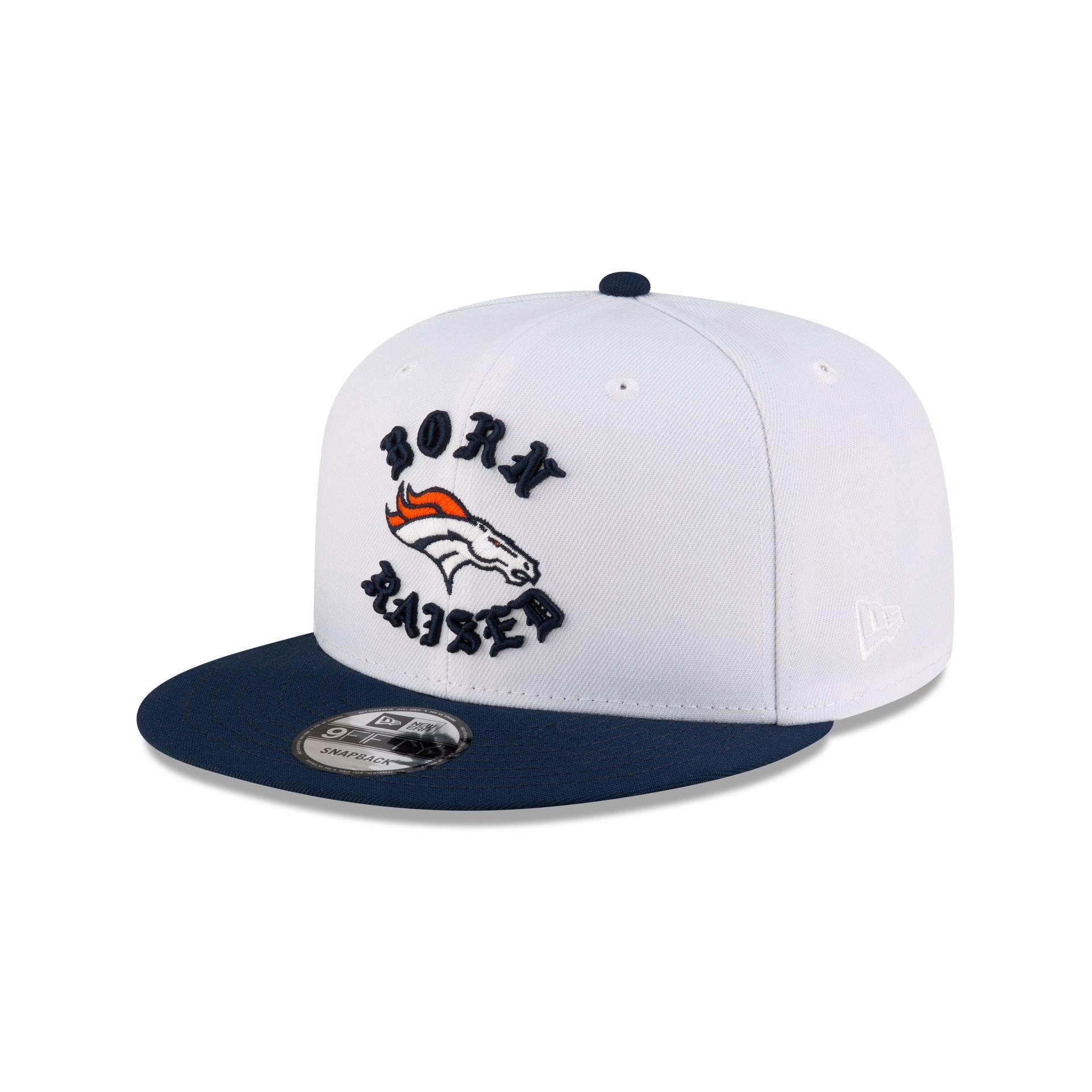 Born x Raised Denver Broncos White 9FIFTY Snapback Male Product Image