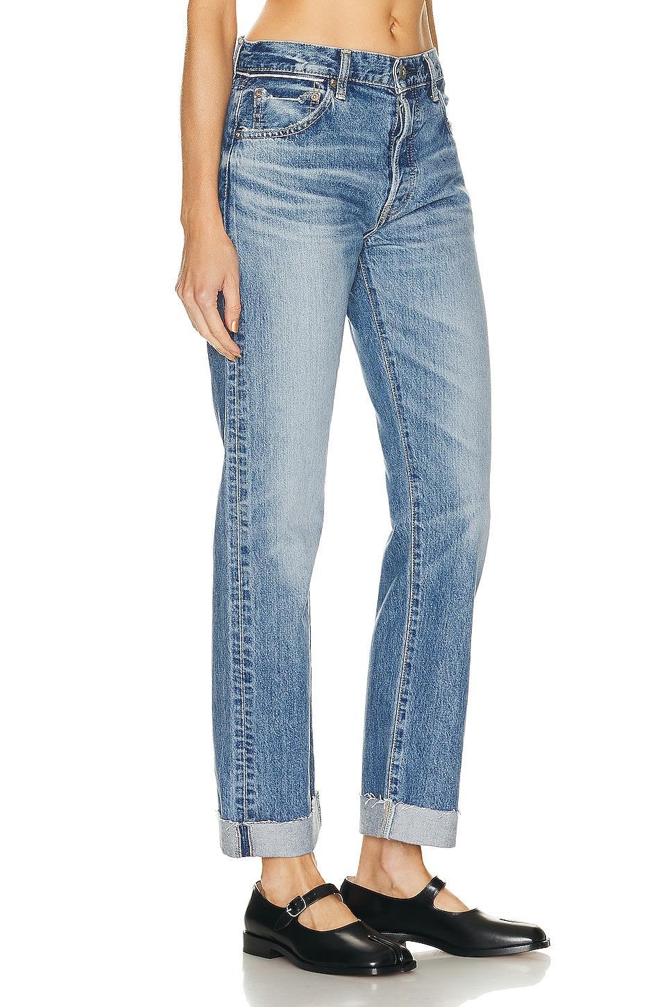 Moussy Vintage Seagraves Straight in Denim-Light Product Image