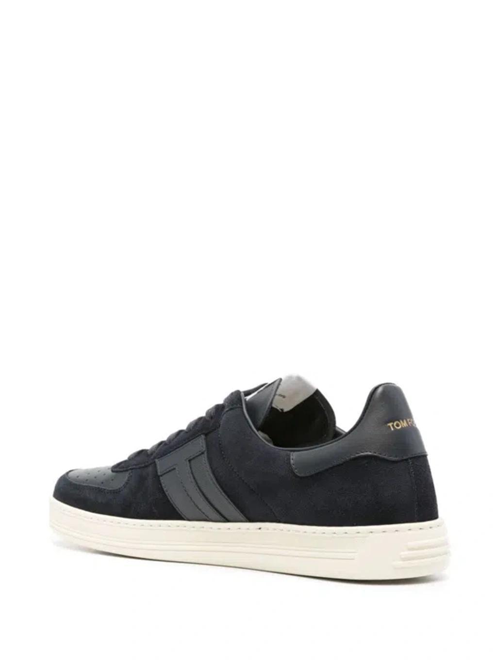 TOM FORD Radcliffe Suede Leather Sneakers In Blue Product Image