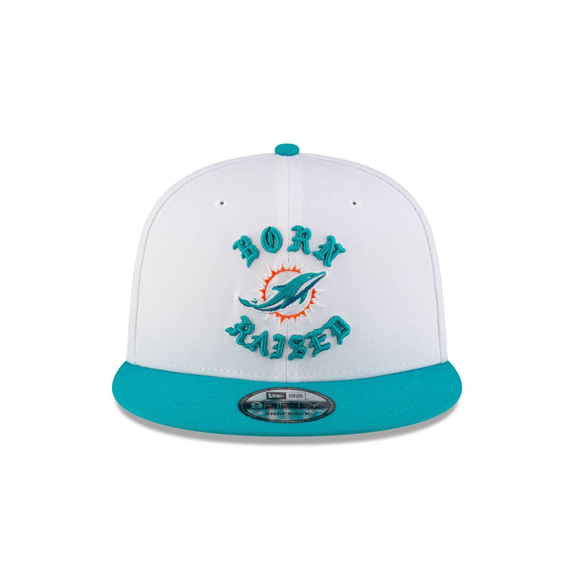 Born x Raised Miami Dolphins White 9FIFTY Snapback Male Product Image