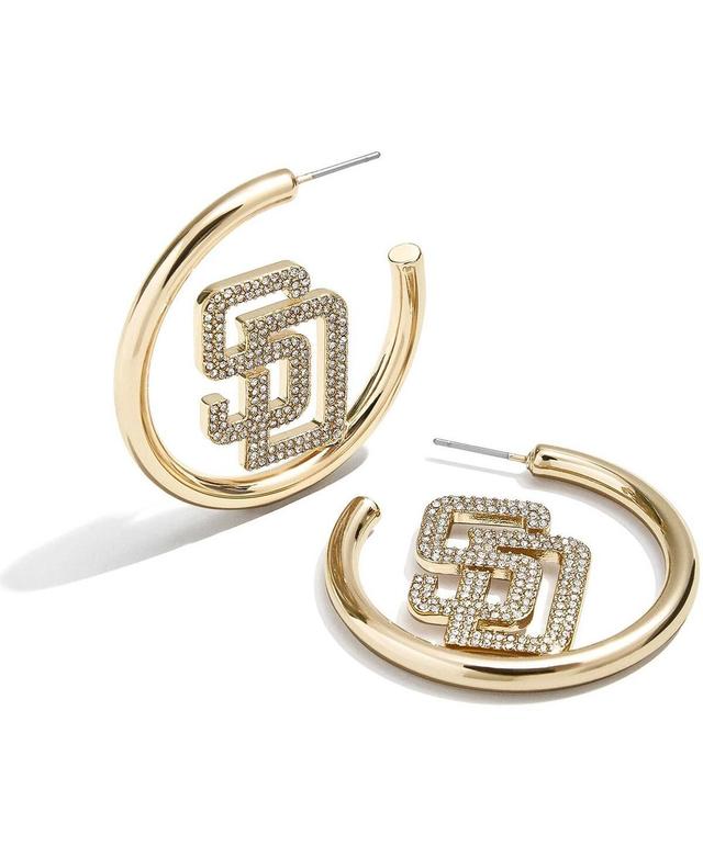 Womens Baublebar San Diego Padres Hoops Earrings Product Image