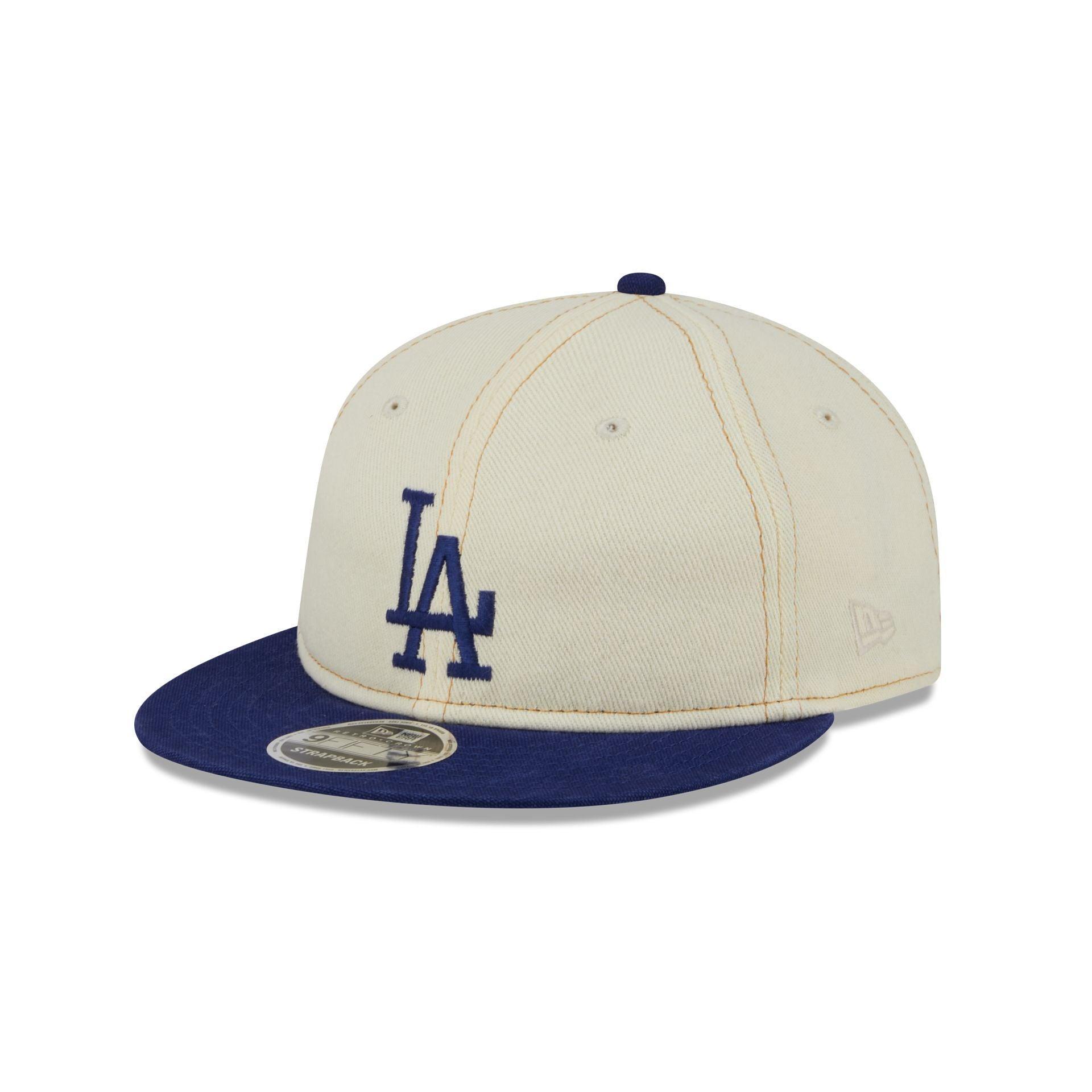 Los Angeles Dodgers Chrome Denim Retro Crown 9FIFTY Adjustable Hat Male Product Image