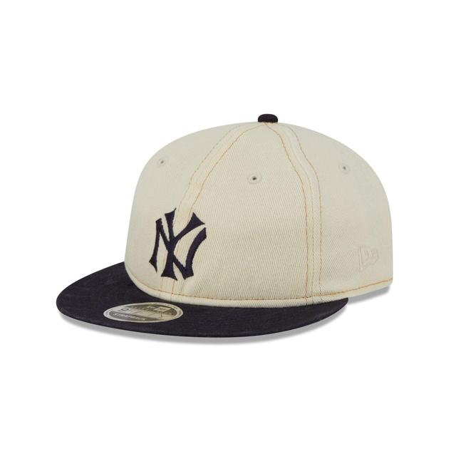 New York Yankees Chrome Denim Retro Crown 9FIFTY Adjustable Hat Male Product Image