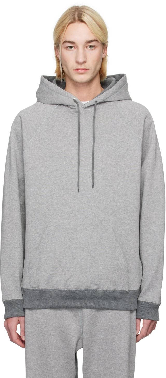 Gray Pullover Sweat Hoodie Product Image