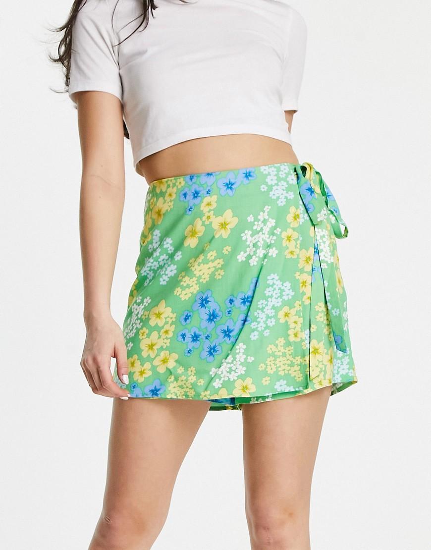 ASOS DESIGN wrap tie skort Product Image