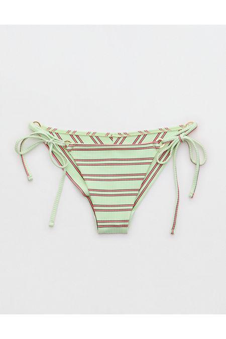 Aerie Shine Rib Cheekiest Tie Bikini Bottom Women's Product Image