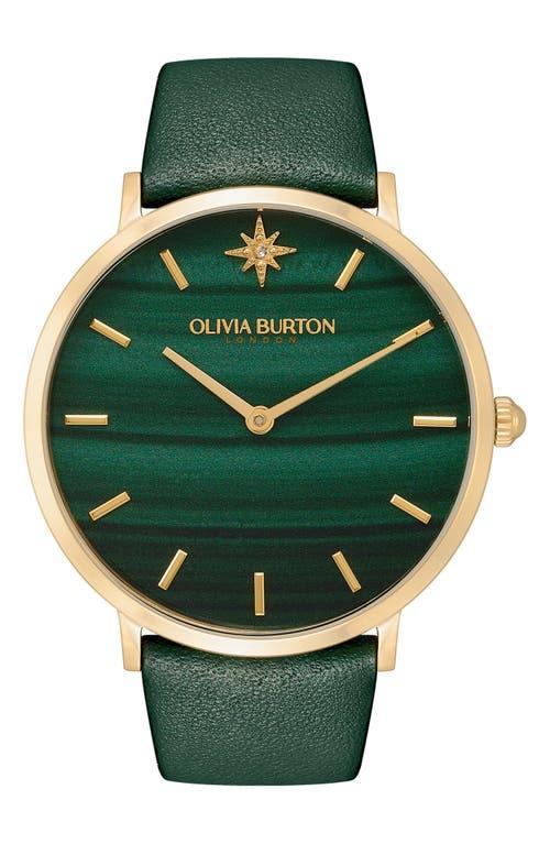 Olivia Burton Celestial Leather Strap Watch, 40mm Product Image