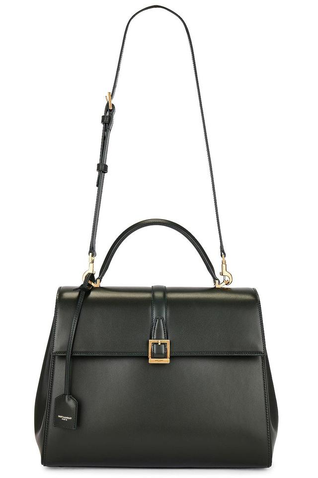 Saint Laurent Medium Le Fermoir Top Handle Bag Dark Green.. Product Image