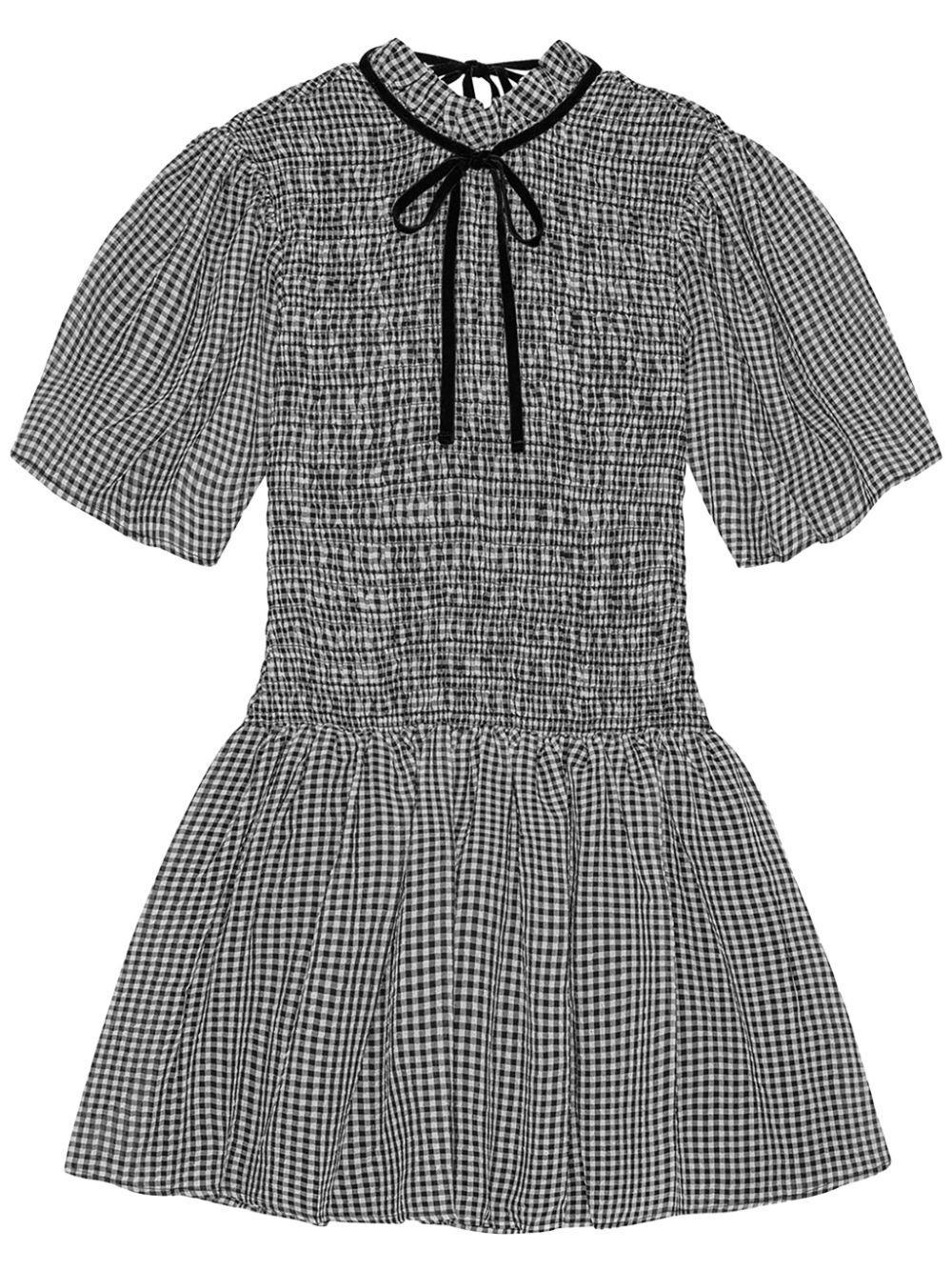 checked mini dress product image