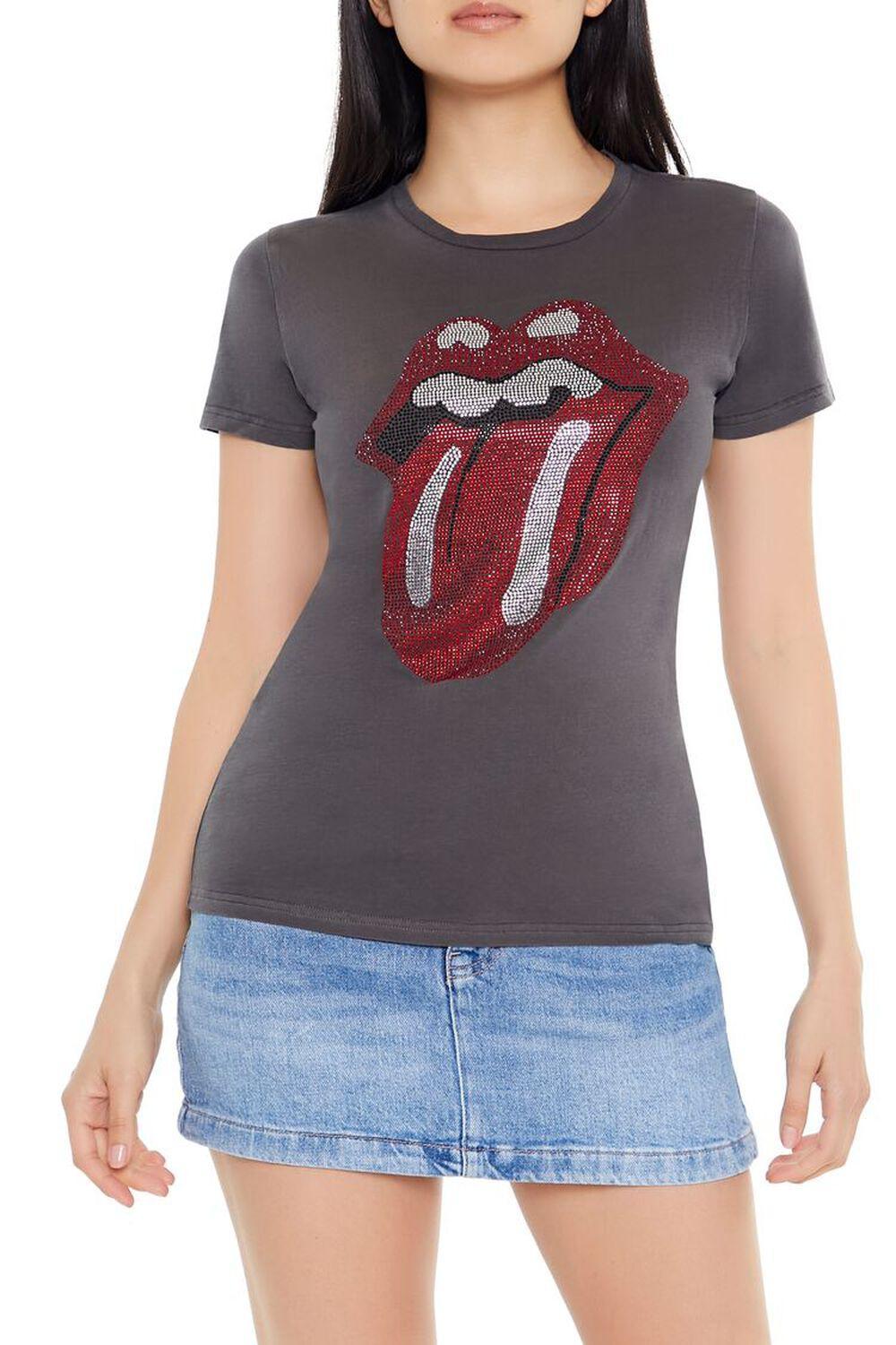 Rhinestone The Rolling Stones Tee | Forever 21 Product Image