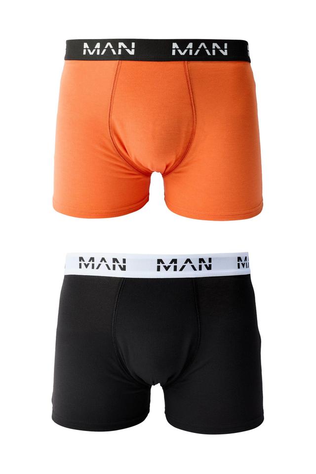 2 Pack Man Spooky Printed Boxers | boohooMAN USA Product Image