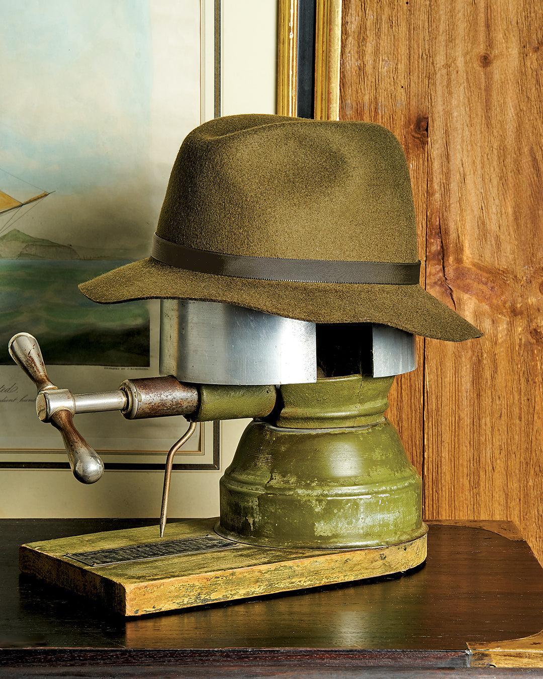 Wool Felt Trilby Hat in Loden Product Image