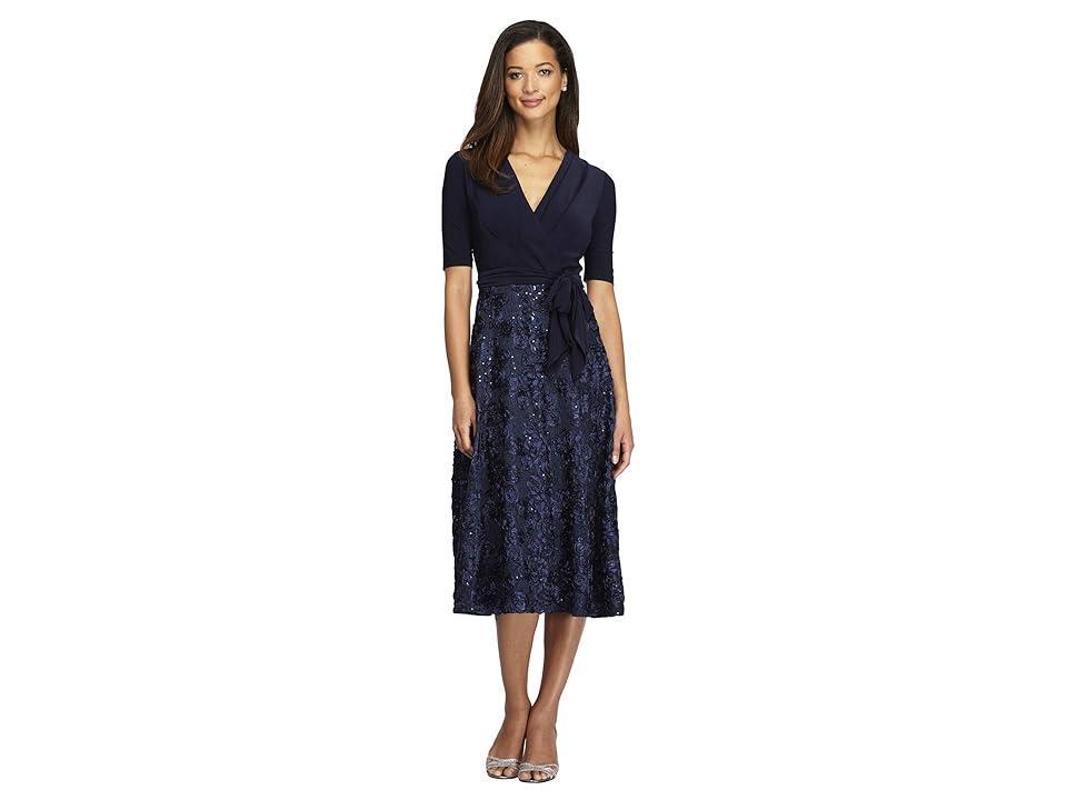 Alex Evenings Embellished Surplice Cocktail Dress Product Image