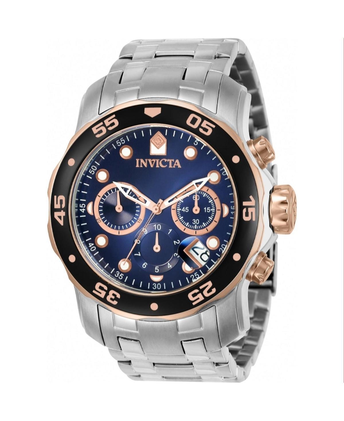 Invicta Mens 80038 Pro Diver Quartz Chronograph Blue Dial Watch - Blue Product Image