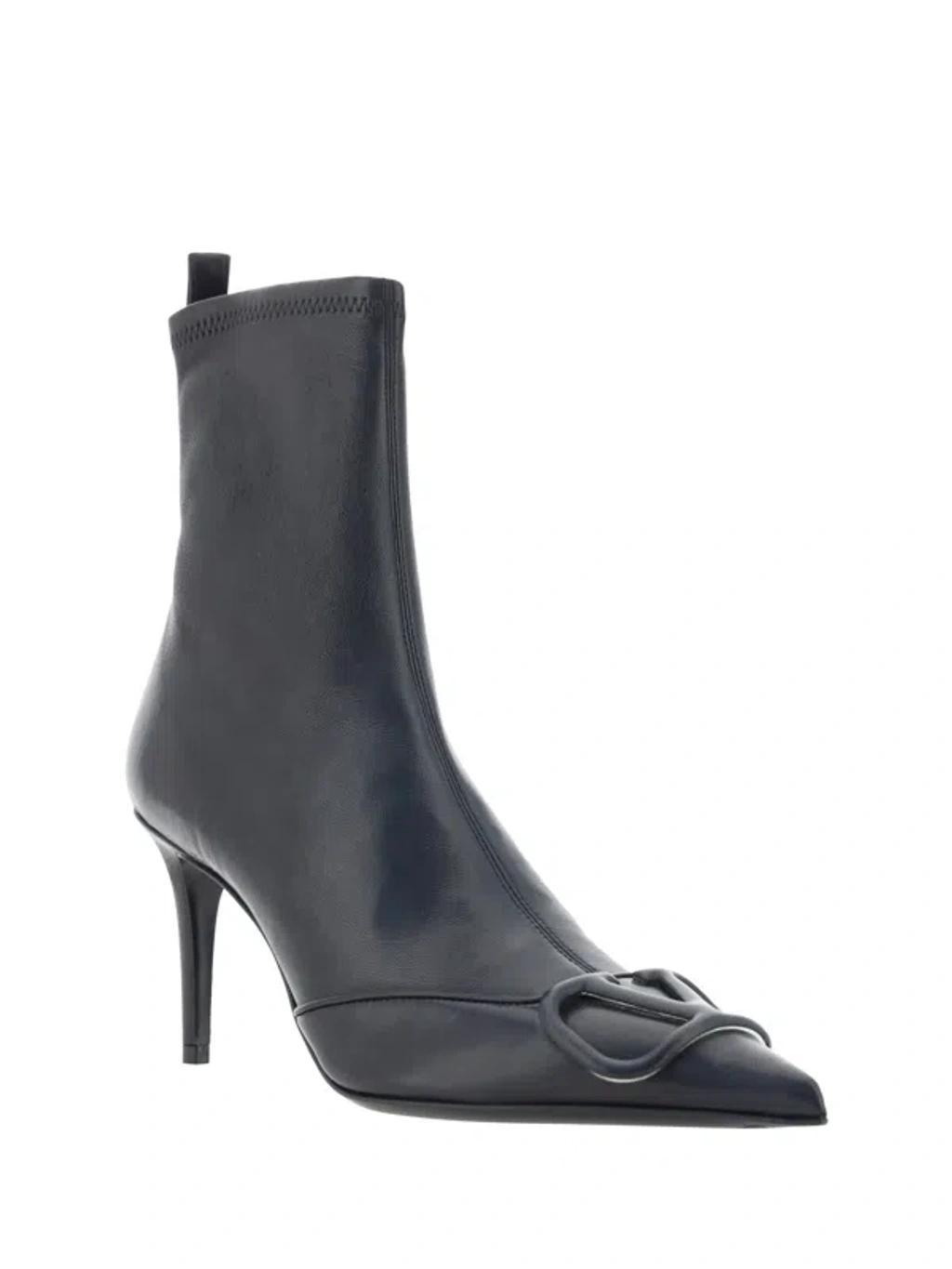 Vlogo Ankle Boots In Nero Product Image