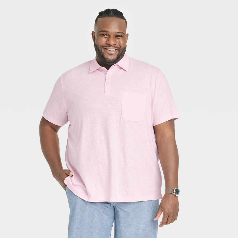 Mens Big & Tall Short Sleeve Slub Jersey Polo Shirt - Goodfellow & Co XXLT Product Image