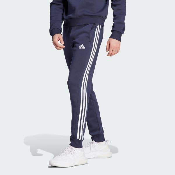 Essentials Fleece 3-Stripes Tapered Cuff Pants Product Image