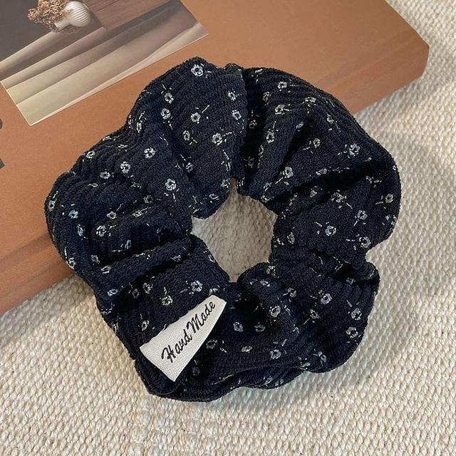 Floral Print Corduroy Scrunchie Product Image