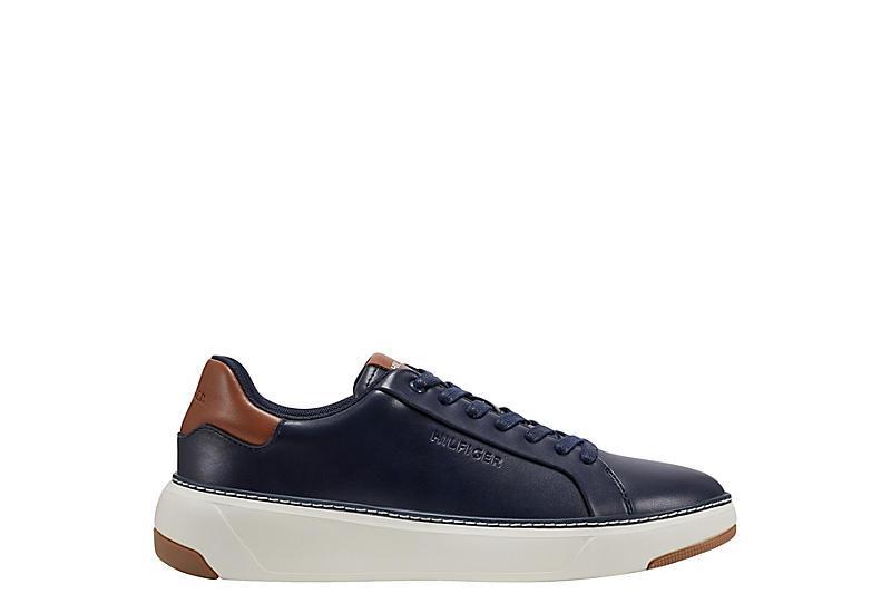 Tommy Hilfiger Men's Hines Contrast Sole Logo Sneakers - Dark Blue - Size 13  - male - Size: 13 Product Image