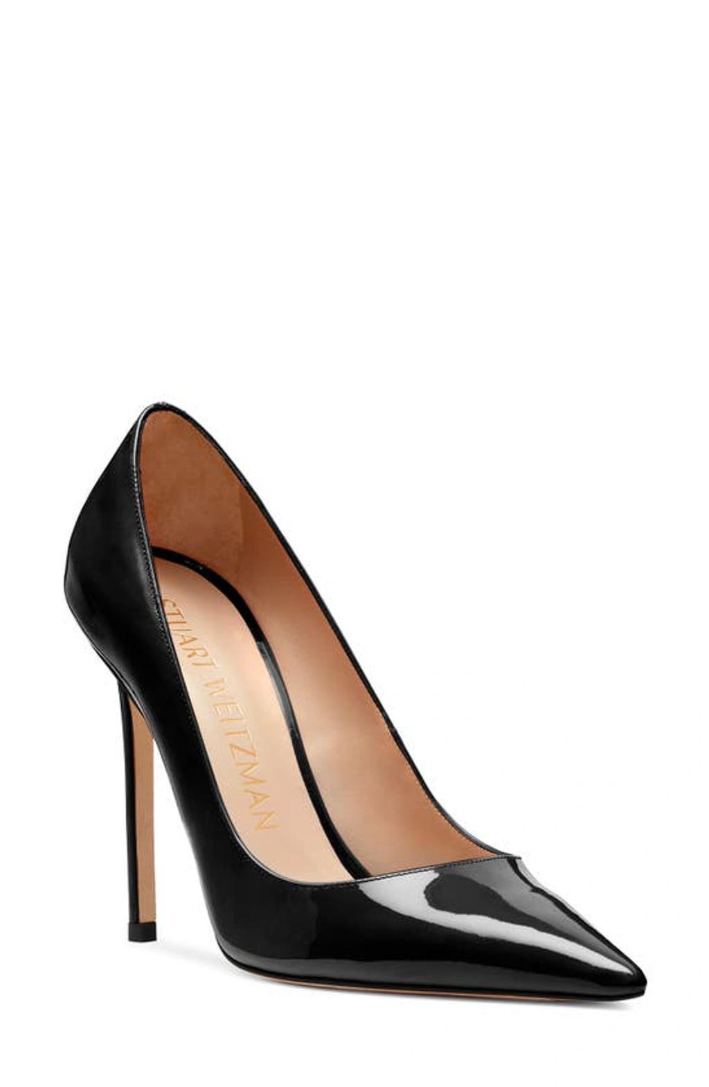 Stuart Patent Leather Stiletto Pumps In Black product image