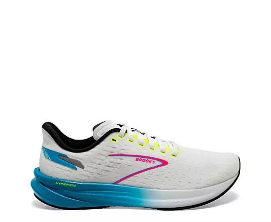 Brooks Womens Hyperion Running Sneakers from Finish Line - White, Blue Product Image