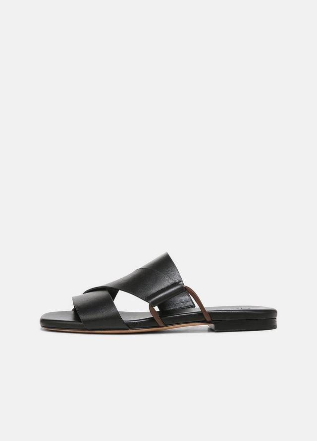 Dylan Leather Criss-Cross Slide Sandal Product Image