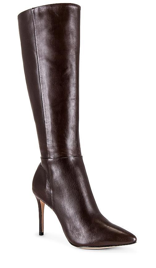 Schutz Mikki Up Boot in Chocolate. Size 10. Product Image