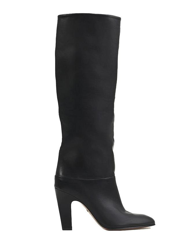 Womens Eve 85MM Leather Boots Product Image