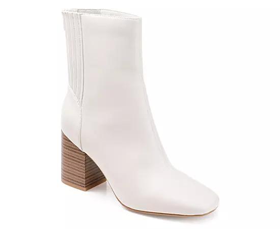 Journee Collection Tru Comfort Foam Maize Womens Ankle Boots Ivory Product Image