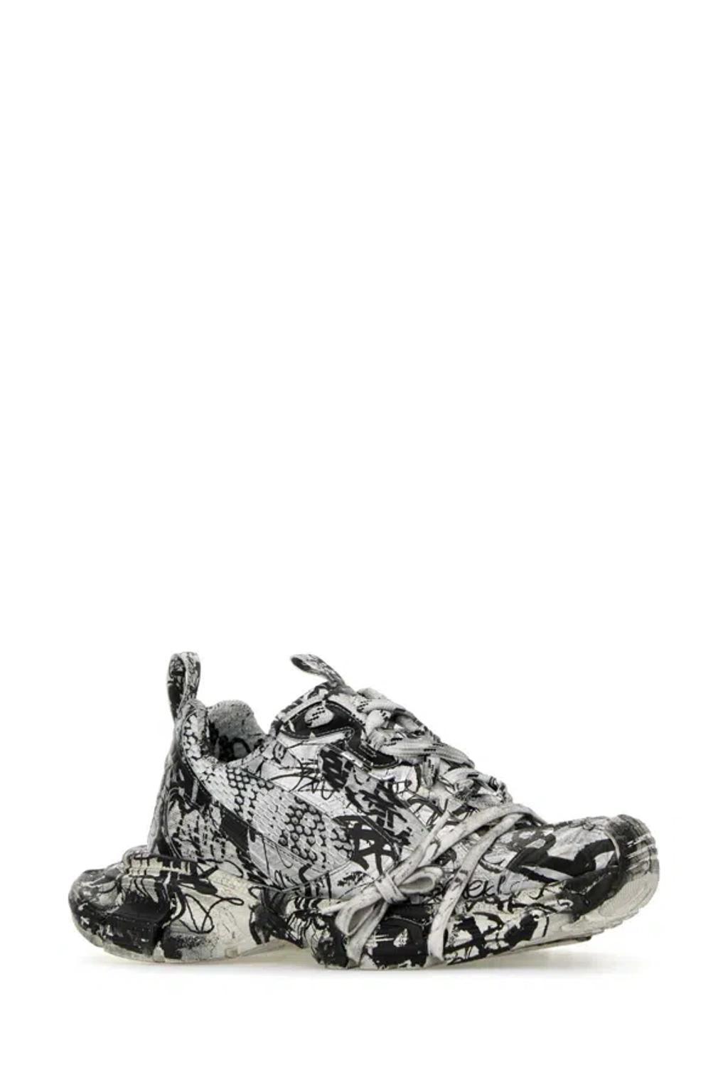 BALENCIAGA Printed Mesh And Rubber 3xl Sneakers For Women Product Image