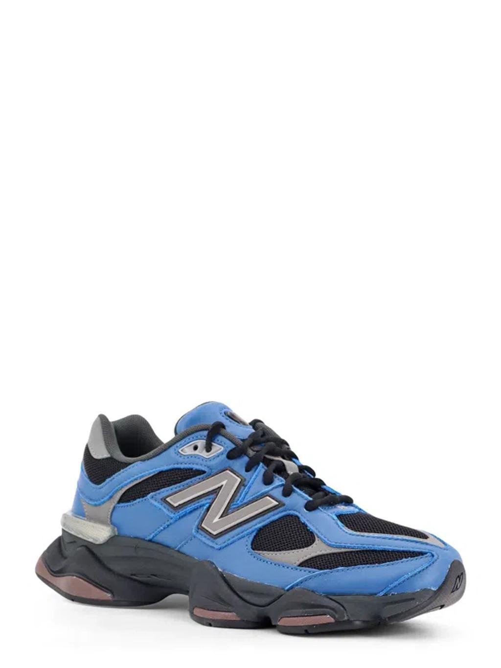 NEW BALANCE Leather And Mesh Sneakers In Blue Product Image