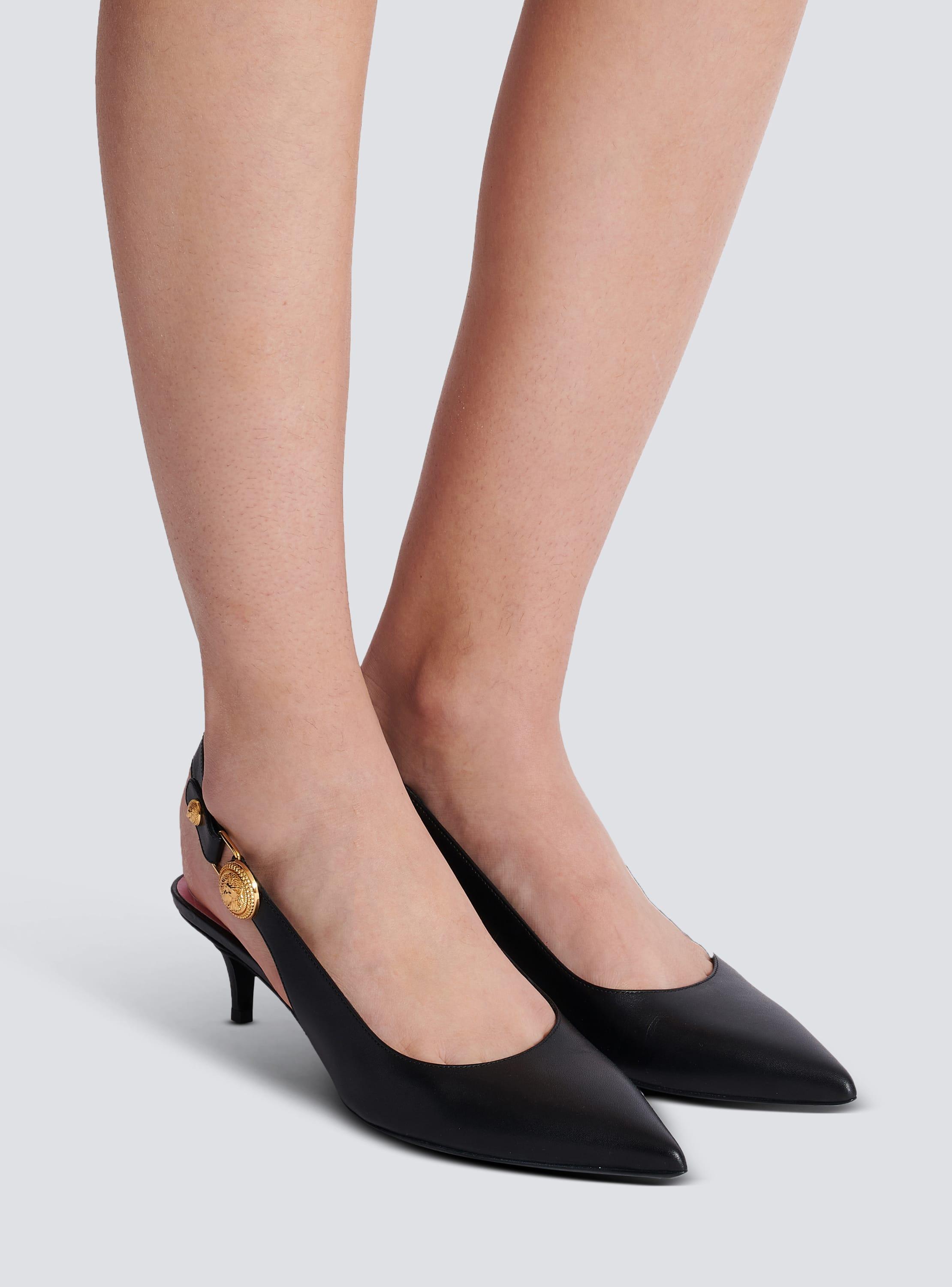 Eva kitten slingbacks in calfskin Product Image