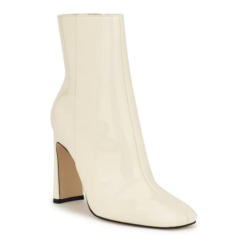 Nine West Tiddo Womens Ankle Boots Ivory Patent Product Image