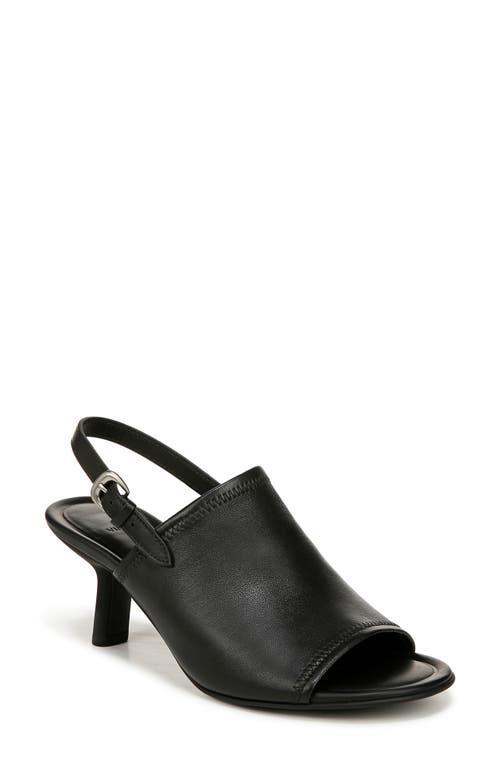 Jana Leather Slingback Sandals In Black Leather Product Image